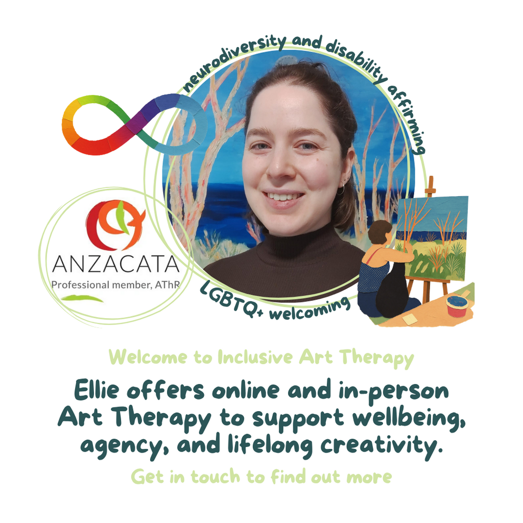 Inclusive Art Therapy: Supporting wellbeing, agency, and lifelong creativity is offered at Closer Care in Sydney. Art Therapy services are provided by Ellie Bortz: ANZACATA Professional Member.